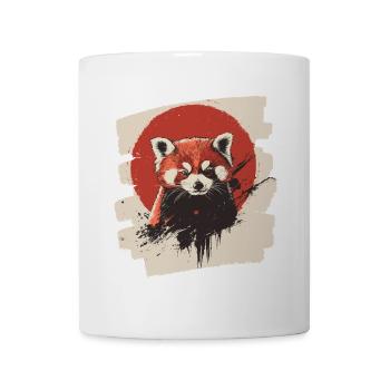 Panda roux rétro - Mug blanc - blanc - Devant