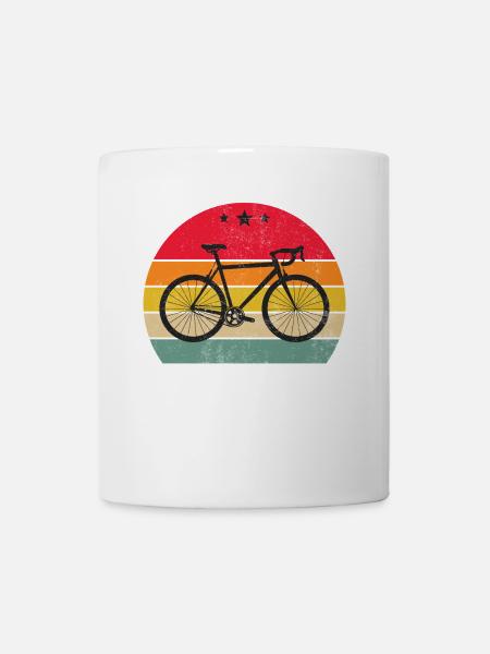 Retro Vintage Cycling Cyclist Gift - Mug - white