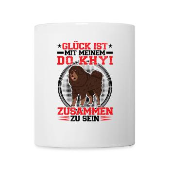 At my Do Khyi his Tibetan mastiff Tibetan Mastiff - Mug - white - Front