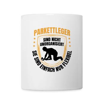 Les couches de parquet sont des carrelages souples - Mug blanc - blanc - Devant