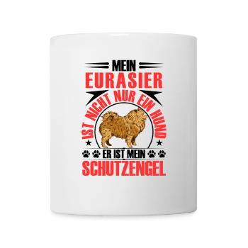 Eurasier est mon ange gardien le Spitz Eurasien - Mug blanc - blanc - Devant
