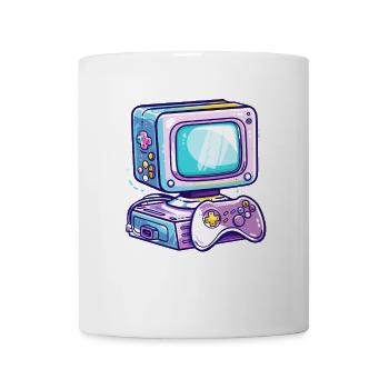 Gaming PC Style de bande dessinée - Mug blanc - blanc - Devant