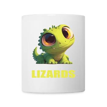 Eidechsen Eidechse - Tasse - Weiß - Vorne