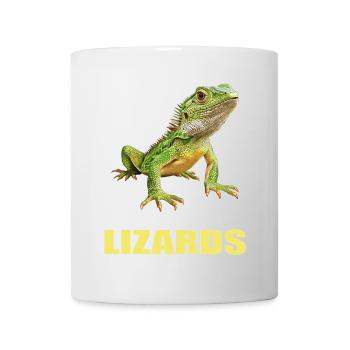Eidechsen Eidechse - Tasse - Weiß - Vorne
