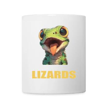 Eidechsen Eidechse - Tasse - Weiß - Vorne