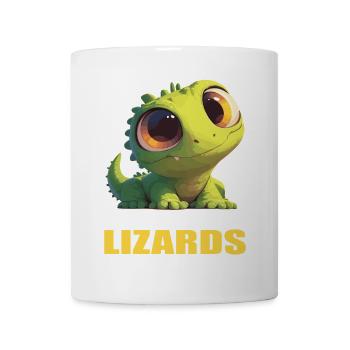 Eidechsen Eidechse - Tasse - Weiß - Vorne