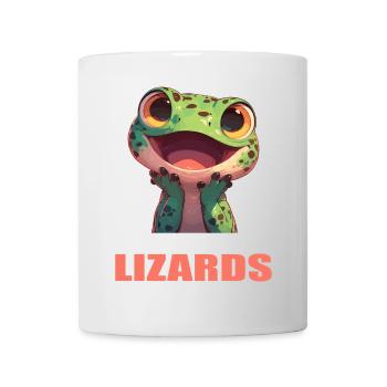 Eidechsen Eidechse - Tasse - Weiß - Vorne
