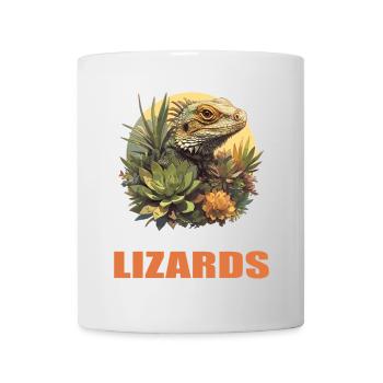 Eidechsen Eidechse - Tasse - Weiß - Vorne