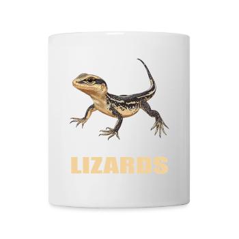 Eidechsen Eidechse - Tasse - Weiß - Vorne