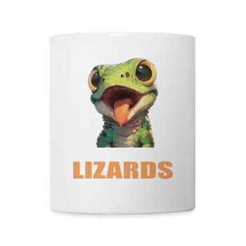 Eidechsen Eidechse - Tasse - Weiß - Vorne