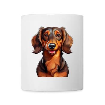 Dackel - Tasse - Weiß - Vorne