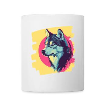 Husky - Mug - white - Front