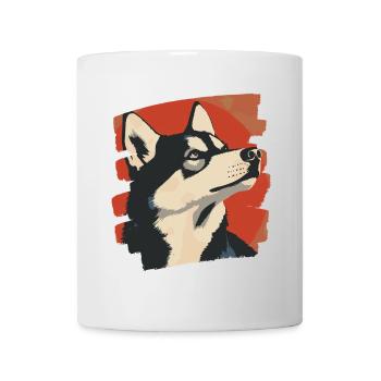 Husky - Mug - white - Front