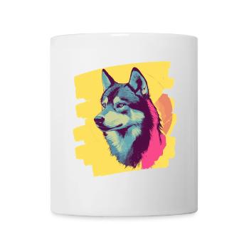 Husky - Mug - white - Front