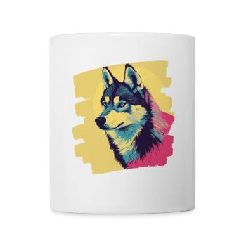 Husky - Mug - white - Front