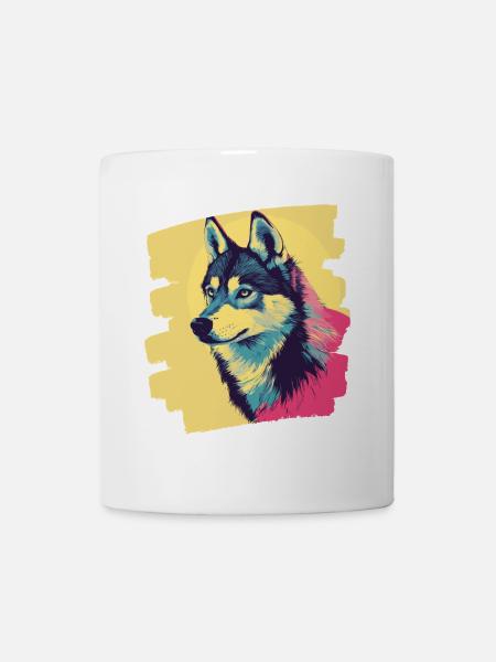 Husky - Tasse - Weiß