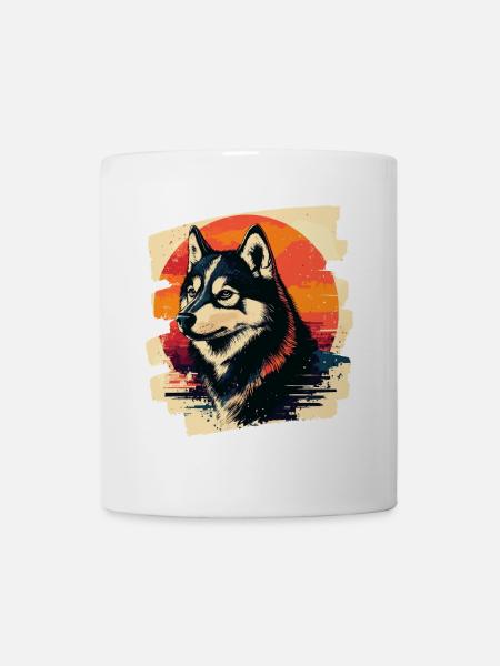 Husky - Tasse - Weiß