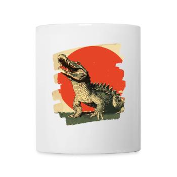 Krokodil - Tasse - Weiß - Vorne