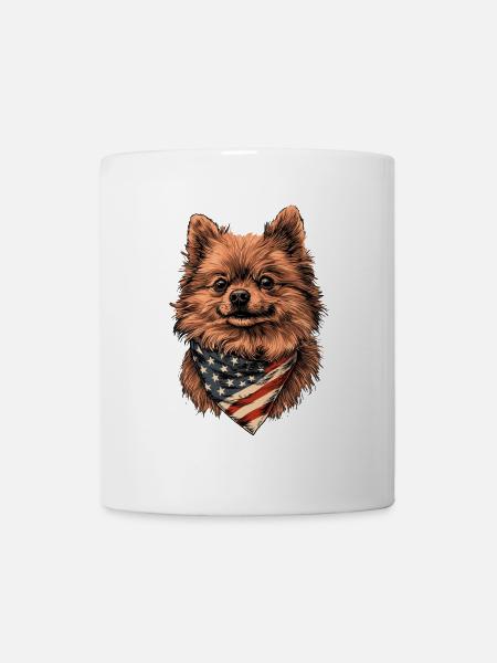 Zwergspitz - Tasse - Weiß