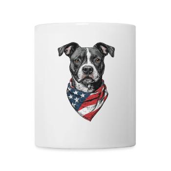 Staffordshire Bullterrier - Tasse - Weiß - Vorne
