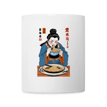 Japanese Ramen Ukiyo-E Retro Streetwear - Mug - white - Front