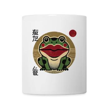 Funny Japanese ukiyo-e streetwear meme frog - Mug - white - Front