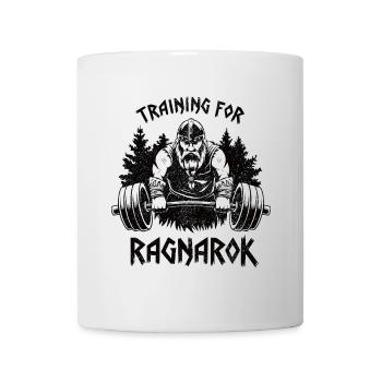 Training für Ragnarok Lustiger Wikinger-Gym-Humor - Tasse - Weiß - Vorne