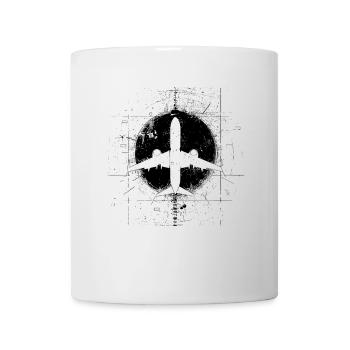 Airplane Drawing - Mug - white - Front