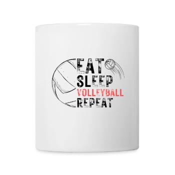 Volleyball Fans Beachvolleyball Design - Tasse - Weiß - Vorne