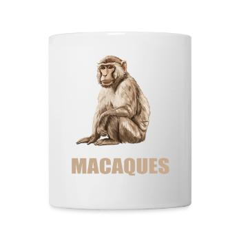 Makaken Makake - Tasse - Weiß - Vorne