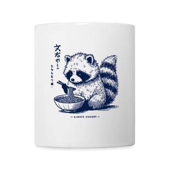 Japon Anime Streetwear Raton laveur Ramen Rétro Kawaii - Mug blanc - blanc - Devant