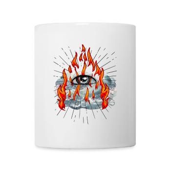 Illuminati Auge Gott Messias Jesus - Tasse - Weiß - Vorne
