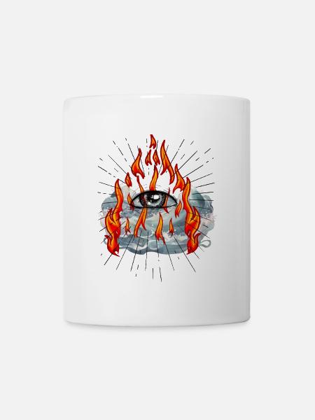 Illuminati Auge Gott Messias Jesus - Tasse - Weiß