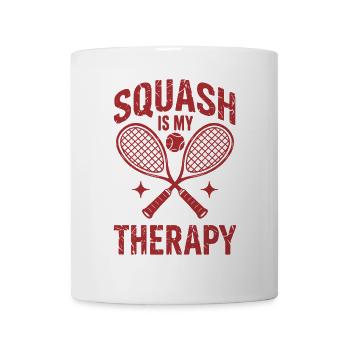 Squash is my Therapy Funny Squash Player - Mug - white - Front