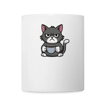 Too Soon Too Tired To Monday Cat Saying Work - Mug - white - Front