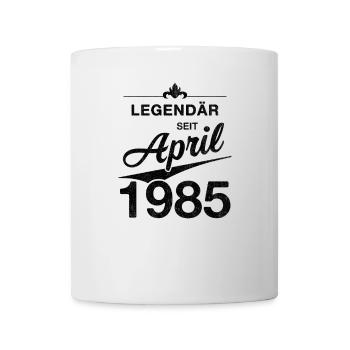 40th Birthday Legendary April 1985 Vintage 85 - Mug - white - Front