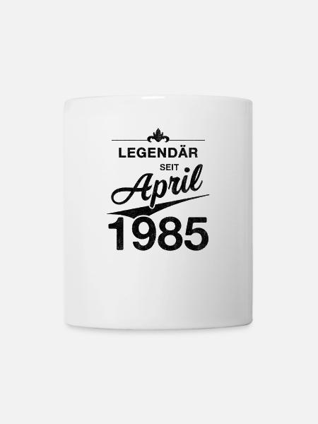 40th Birthday Legendary April 1985 Vintage 85 - Mug - white