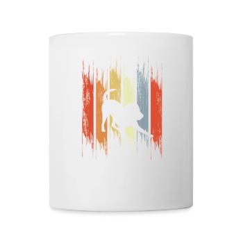 Hund Vintage-Look - Tasse - Weiß - Vorne