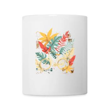 Bicycle Cartoon Look - Mug - white - Front