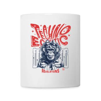 Pulsating techno monkey look: your party shirt - Mug - white - Front