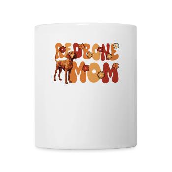 Redbone Coonhound Hund Groovy Redbone mom - Tasse - Weiß - Vorne