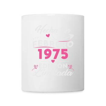 50th Birthday Woman 50 Years Made In 1975 February - Mug - white - Front