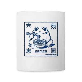 Ramen Frog Funny Japanese Streetwear Ukiyo-E - Mug - white - Front