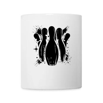 Bowling Zeichnung - Tasse - Weiß - Vorne