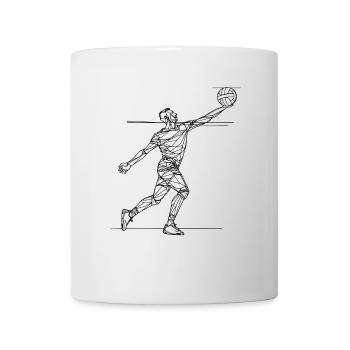 Volleyball Player Drawing - Mug - white - Front