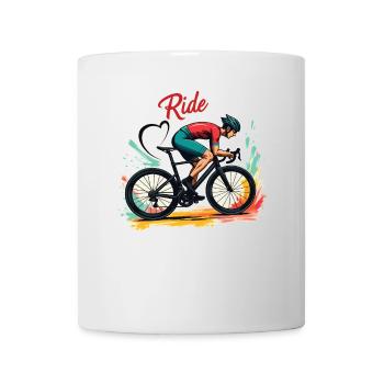 Vélo de route Vélo de route Vélos de route pour les amateurs de cyclisme Motard - Mug blanc - blanc - Devant