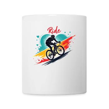 Vélo de route Vélo de route Vélos de route pour les amateurs de cyclisme Motard - Mug blanc - blanc - Devant