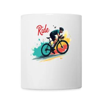 Vélo de route Vélo de route Vélos de route pour les amateurs de cyclisme Motard - Mug blanc - blanc - Devant