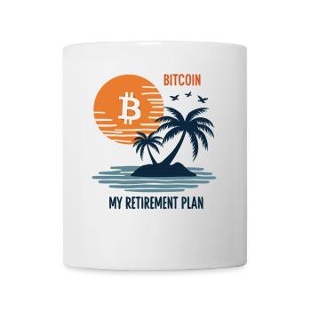 Retraite Bitcoin Btc – Investisseurs et traders en crypto - Mug blanc - blanc - Devant