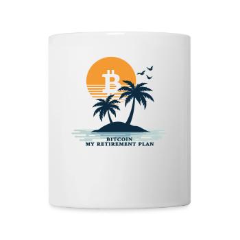 Retraite Bitcoin Btc – Investisseurs et traders en crypto - Mug blanc - blanc - Devant